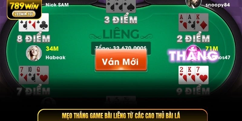 Mẹo thắng game bài Liêng từ các cao thủ bài lá